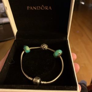 Pandora bracelet and charm